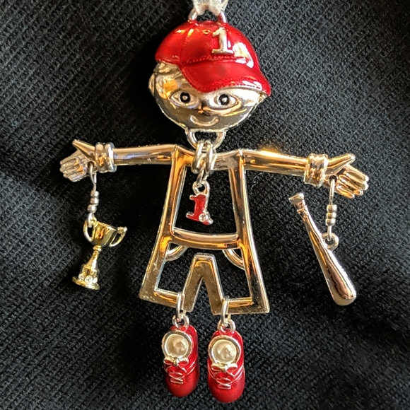 ⚾ Baseball player dangle ornament - Picture 2 of 9